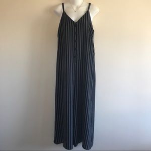 LILYFUL Stripe Wide Leg Jumpsuit